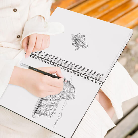 Le Cahier de Dessin Premium 50 Feuilles pour croquis