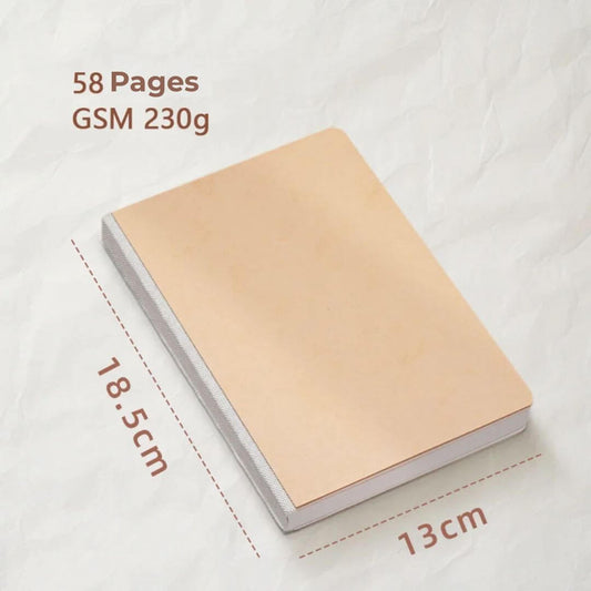 Le Cahier de dessin kaki de 18.5 × 13 cm
