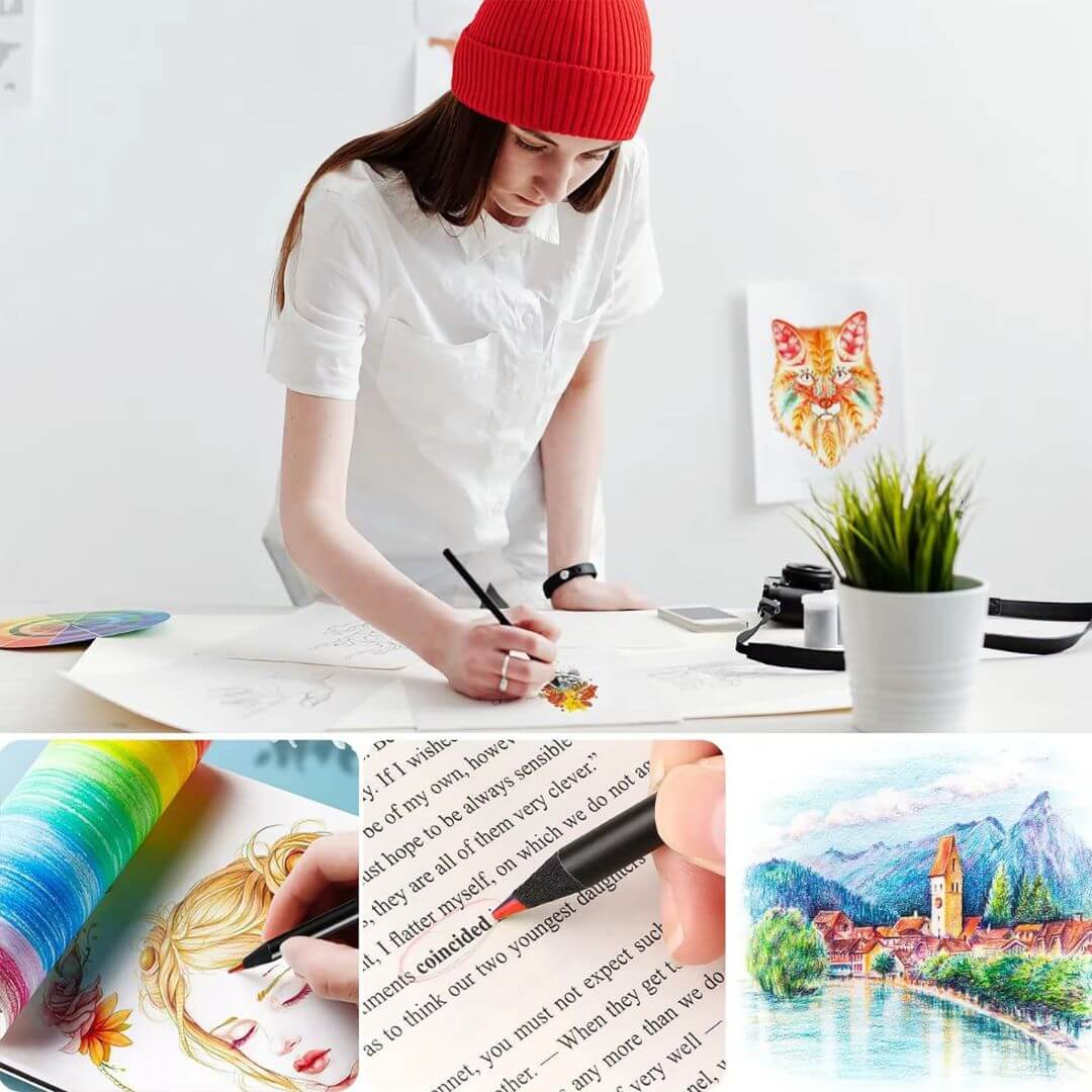 Le Crayon de couleur - Arc-en-ciel pour dessins plus élaborés