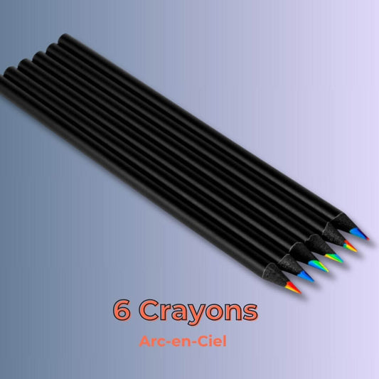 Crayon de couleur - Arc-en-ciel - Pack de six