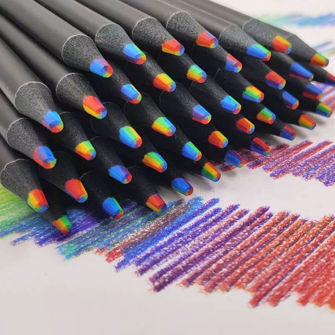 Crayon de couleur - Arc-en-ciel solide