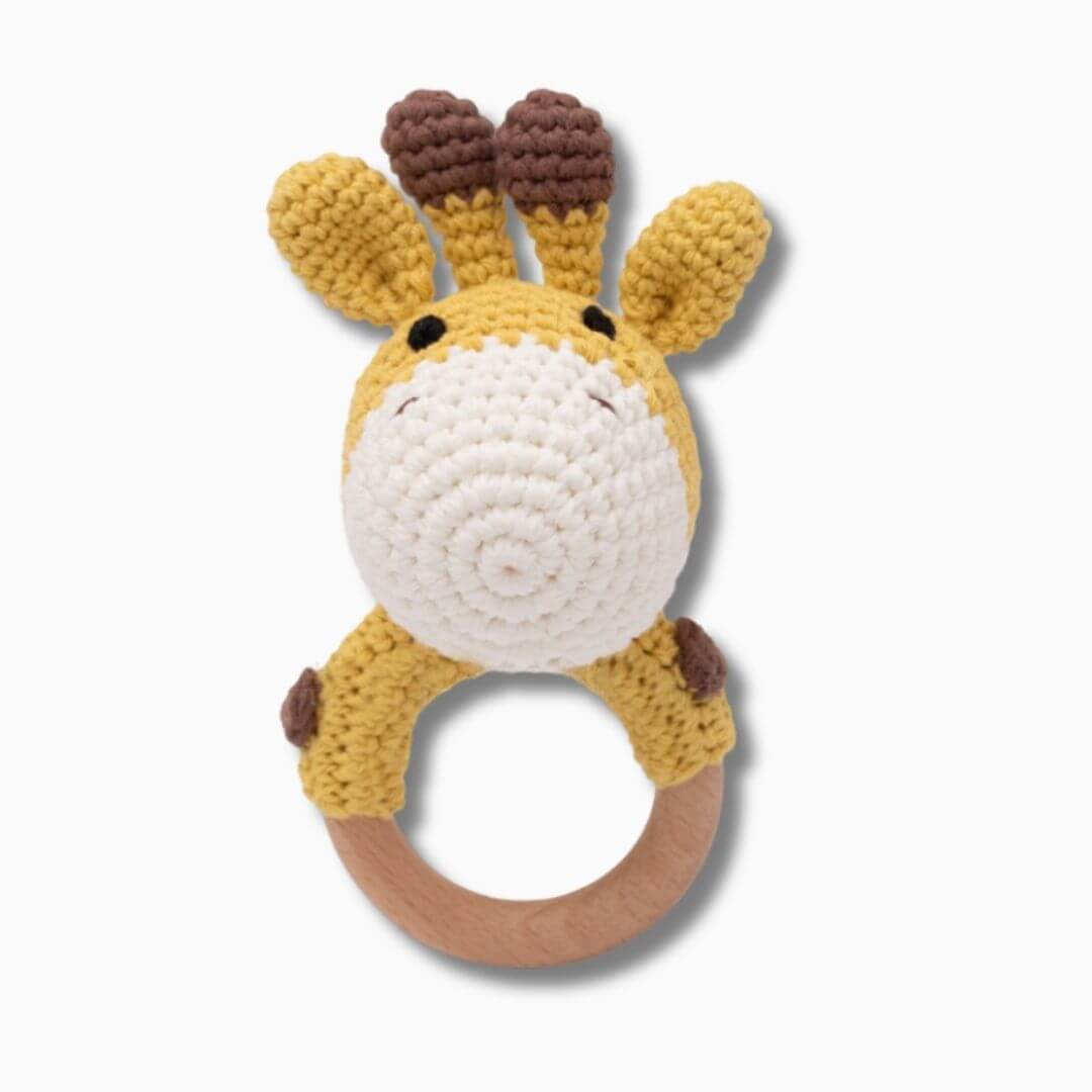 Hochet en crochet Girafe