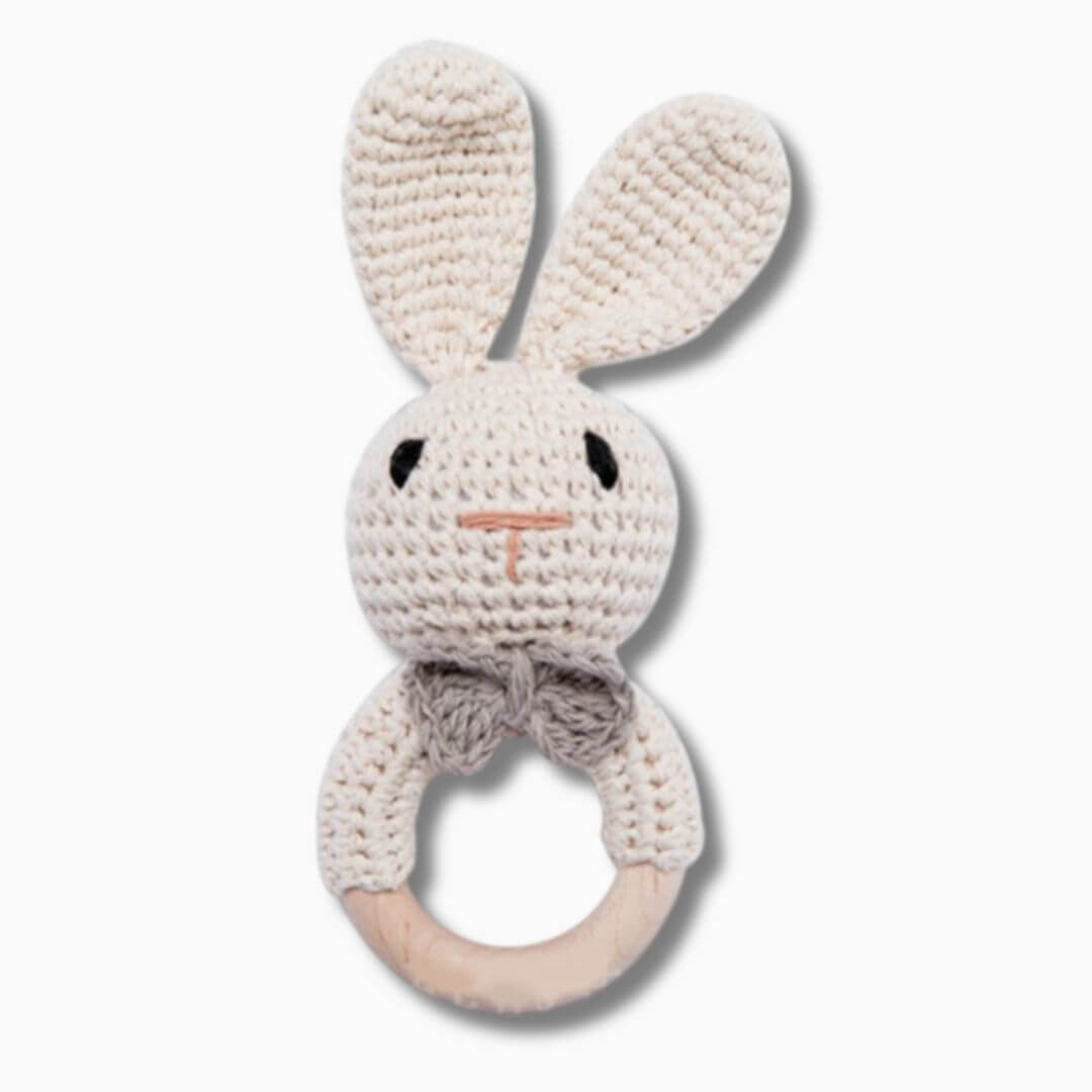 Hochet en crochet Lapin