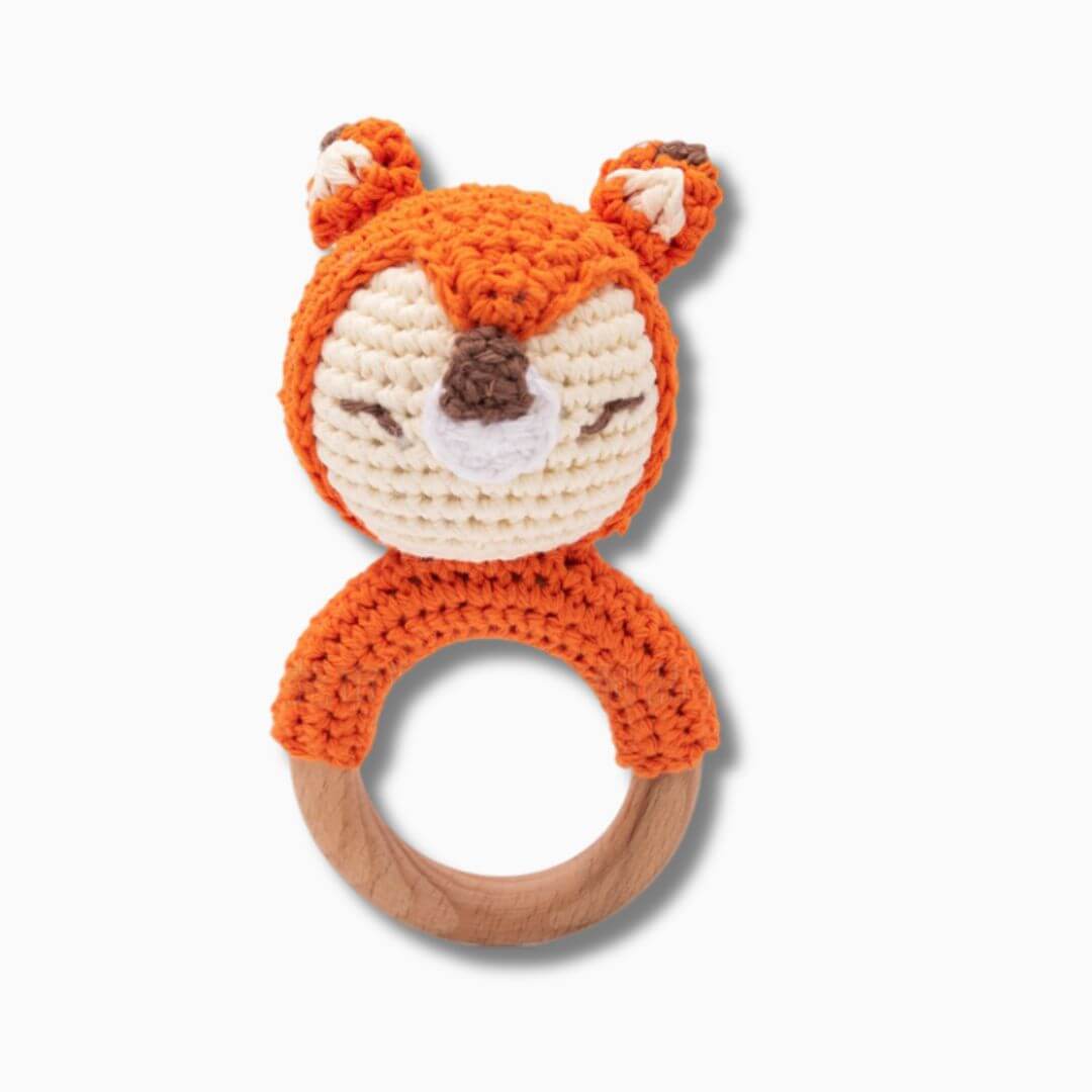 Hochet en crochet renard