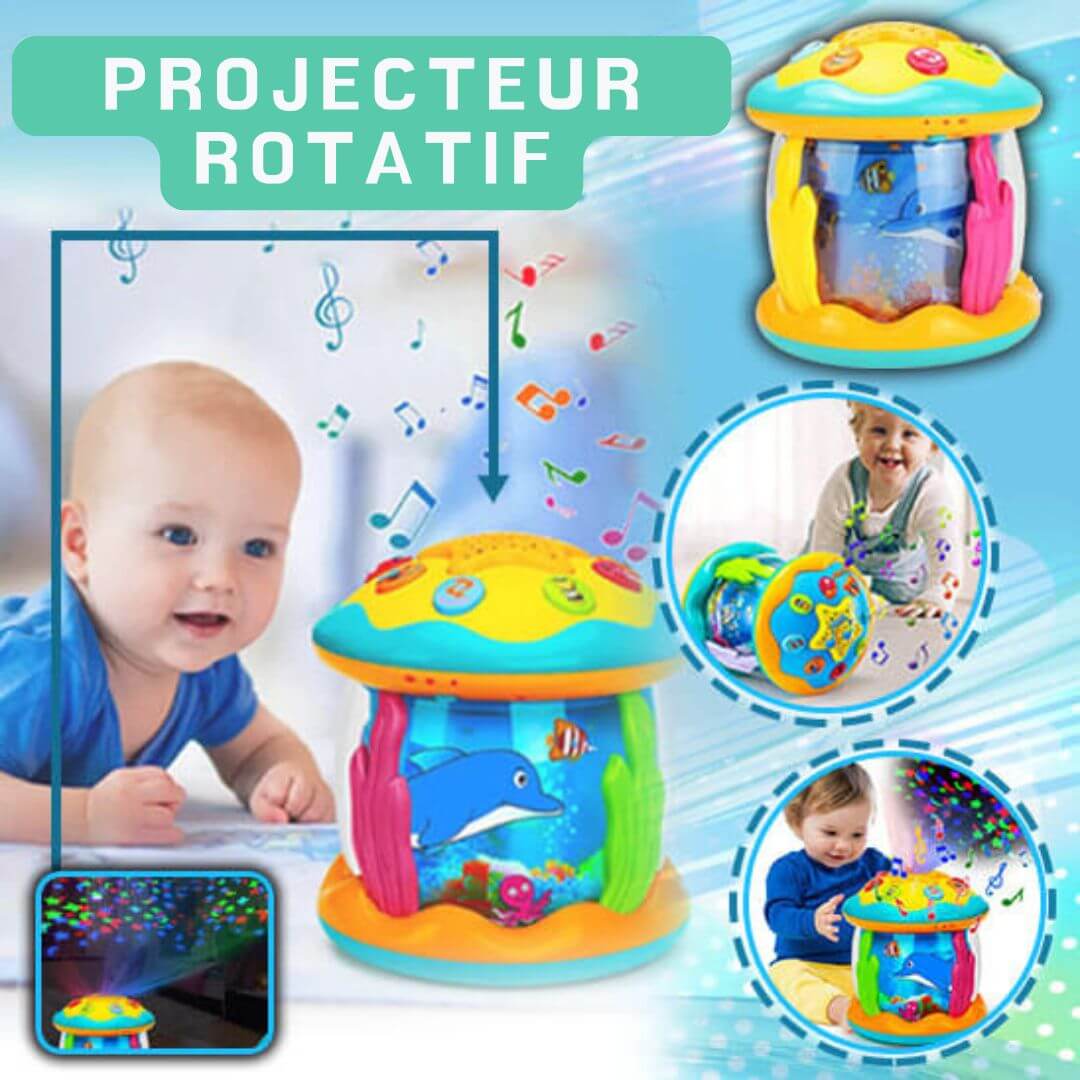 Jouet-d-éveil-bébé-l-océan-lumineux-projecteur