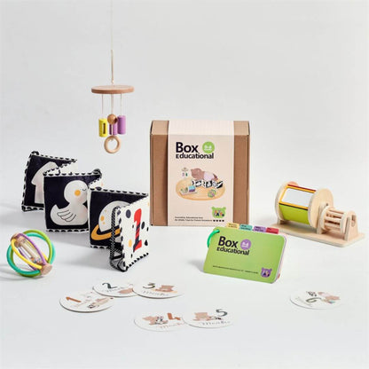 Jouet Montessori 0-6 mois | coffret-cadeau Éveil.