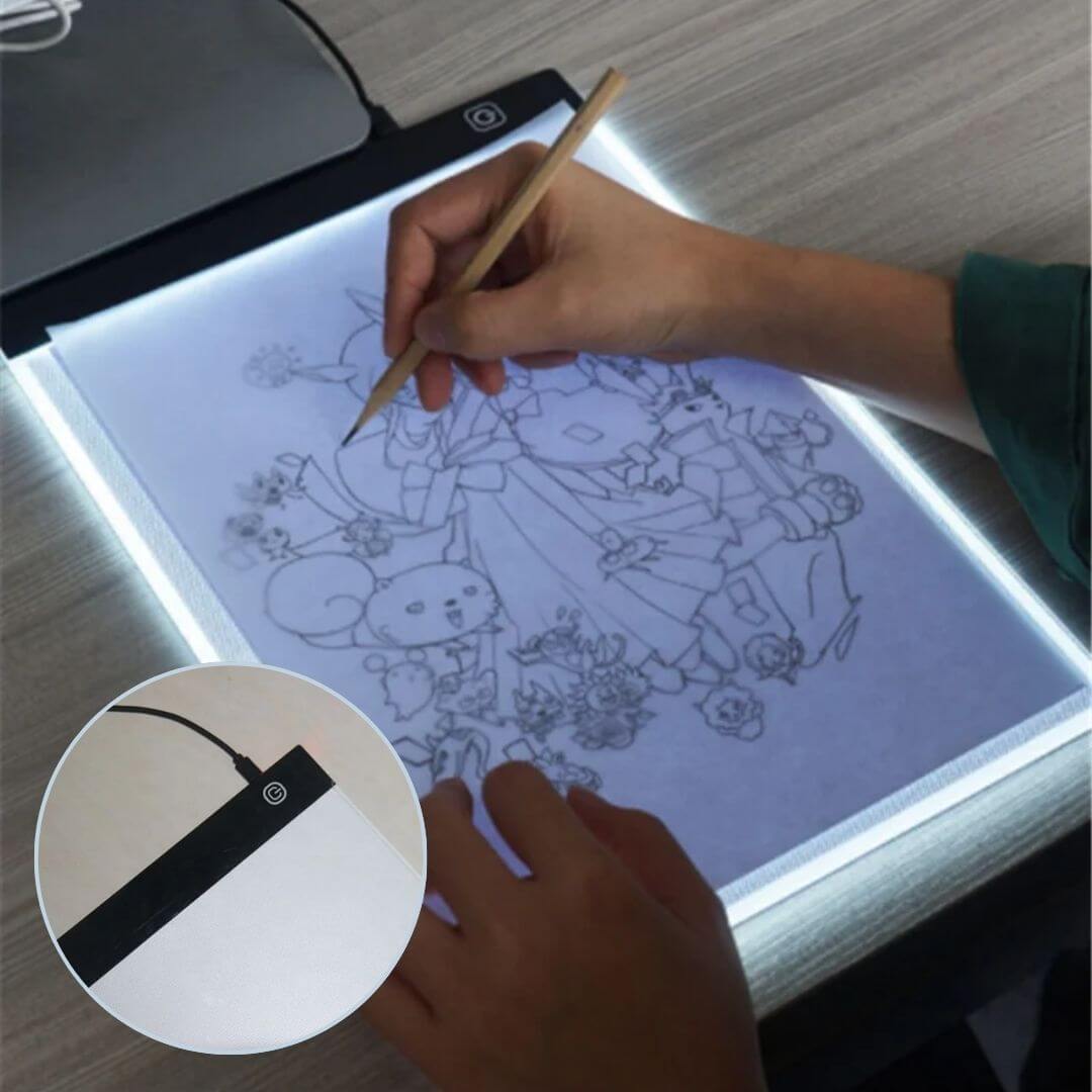 La tablette à 3 niveaux de luminosité du Kit de dessin pour enfants