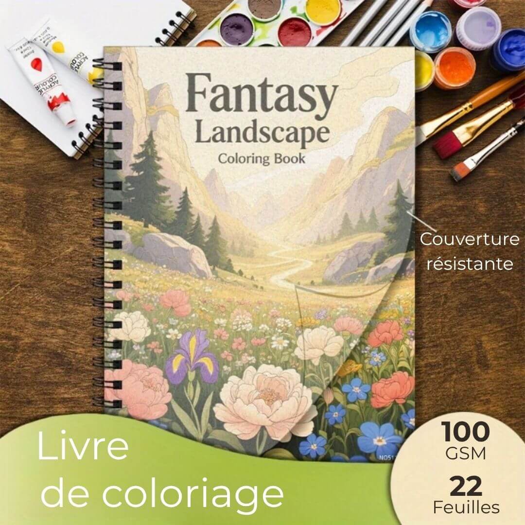 Livre de coloriage | Le Fantasy Landscape™