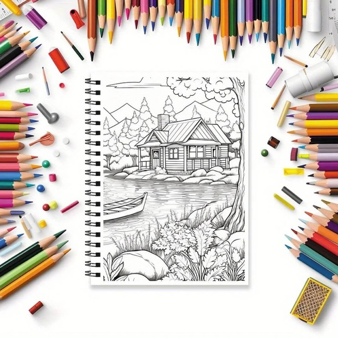 Livre de coloriage | Le Fantasy Landscape™