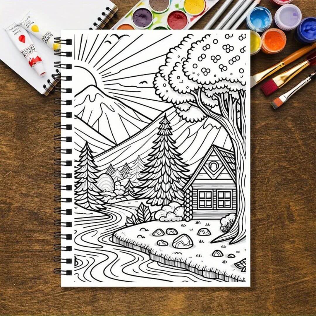 Livre de coloriage | Le Fantasy Landscape™