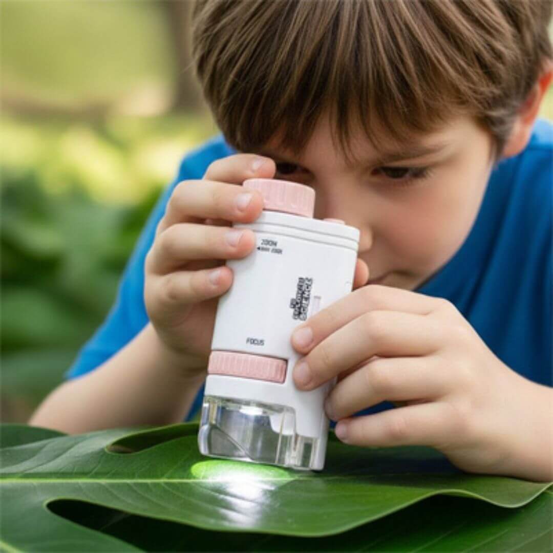 Microscope enfant LearnScope™, Portable LED 200x, univers-enfance.com