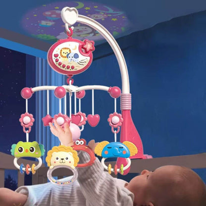 Mobile-musical-bébé-rose-pour-l'éveil-sensoriel
