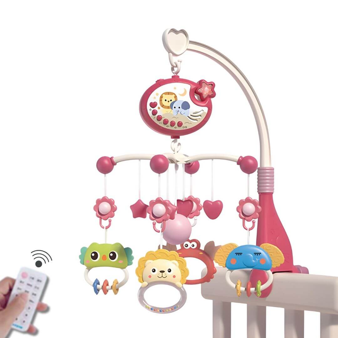 Mobile-musical-bébé-rose