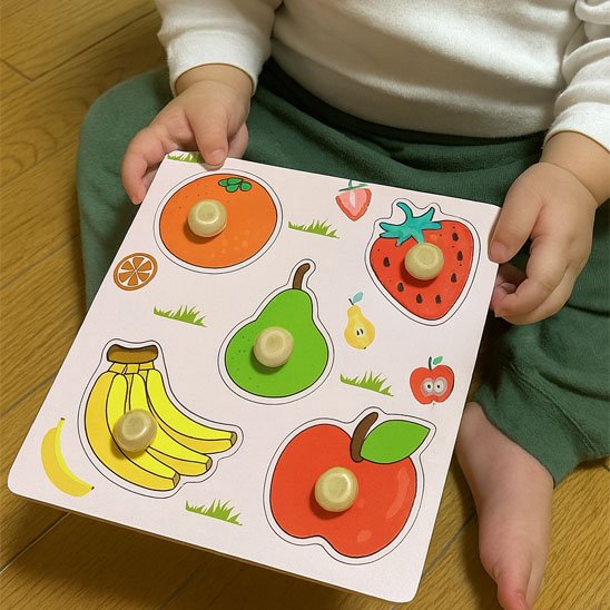 Puzzle bebe Fruits Montessori sécuritaire