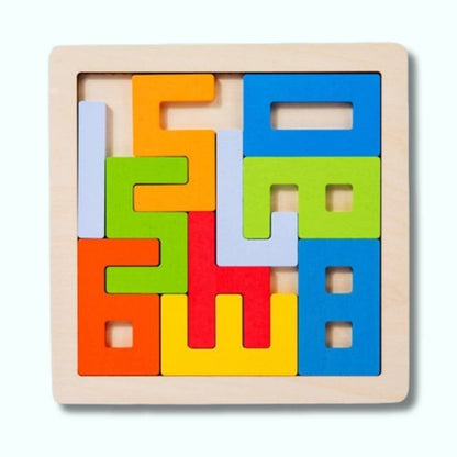 Vue de face du Puzzle bois Casse-tête