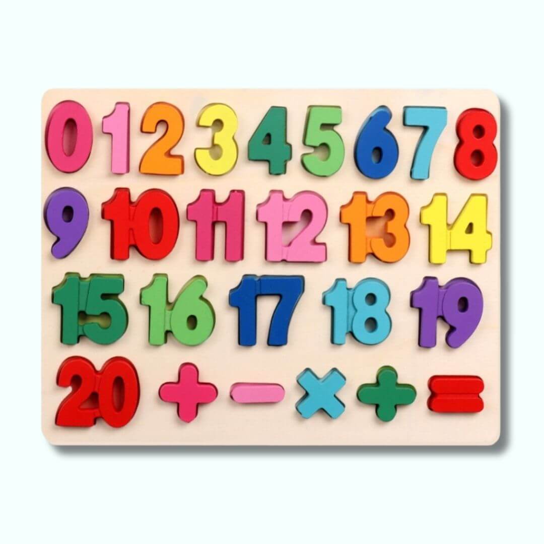 Le Puzzle bois | Lettres et Chiffres, en chiffres de 1 à 20