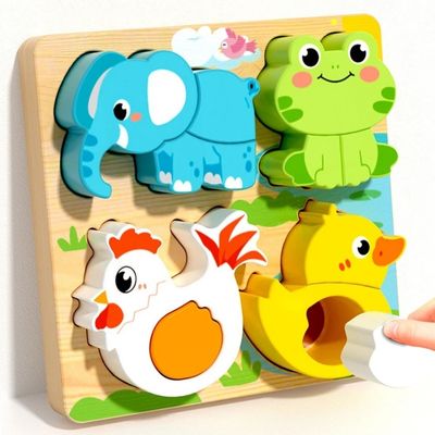 Puzzle-bois-montessori-elephant