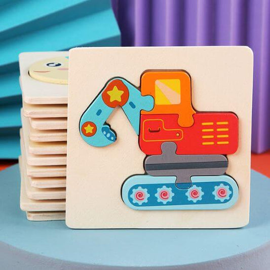Puzzle en bois éducatif 1-3 ans