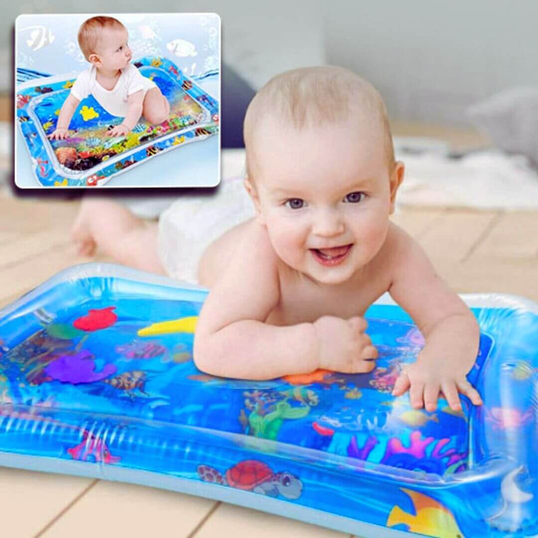 Tapis-d'eau-bébé-les-dauphins-position-sur-ventre