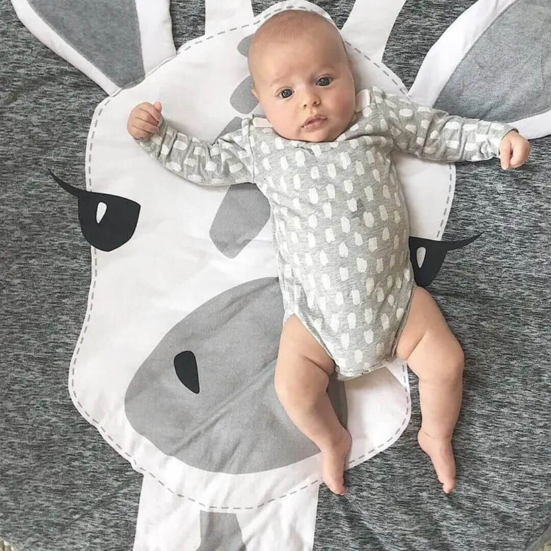 Tapis d'éveil bébé rond girafe bébé éveillé