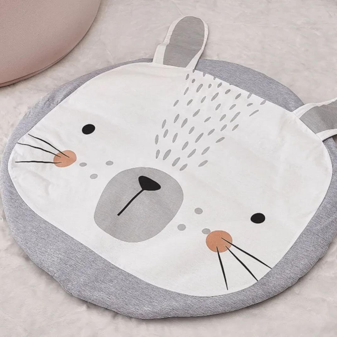 Tapis d'éveil bébé Rond Lapin mignon