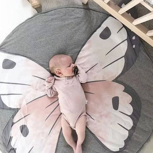 Tapis d'éveil bébé Rond Papillon berceau