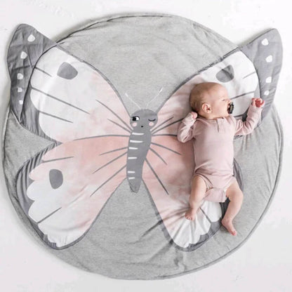 Tapis d'éveil bébé Rond Papillon enfant