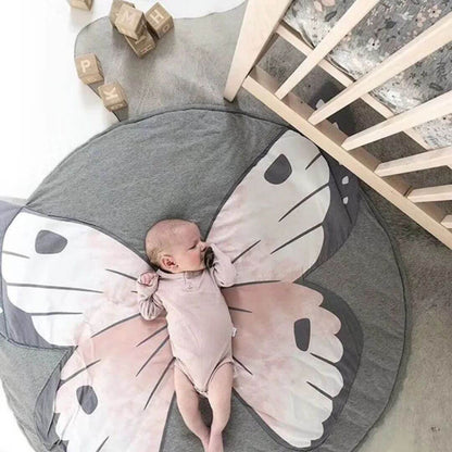 Tapis d'éveil bébé Rond Papillon sol