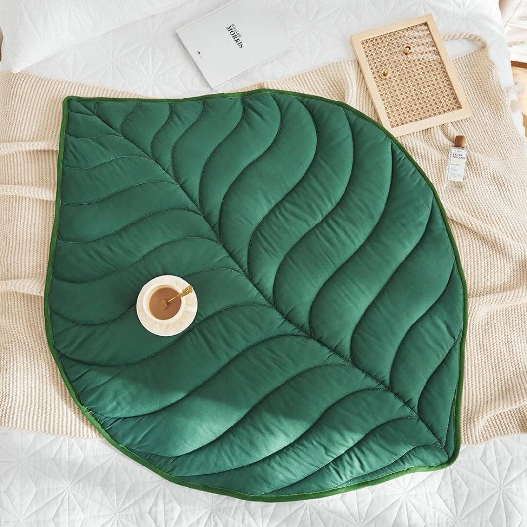 Tapis-d'éveil-nordique-vert-foncé-facile-a-laver