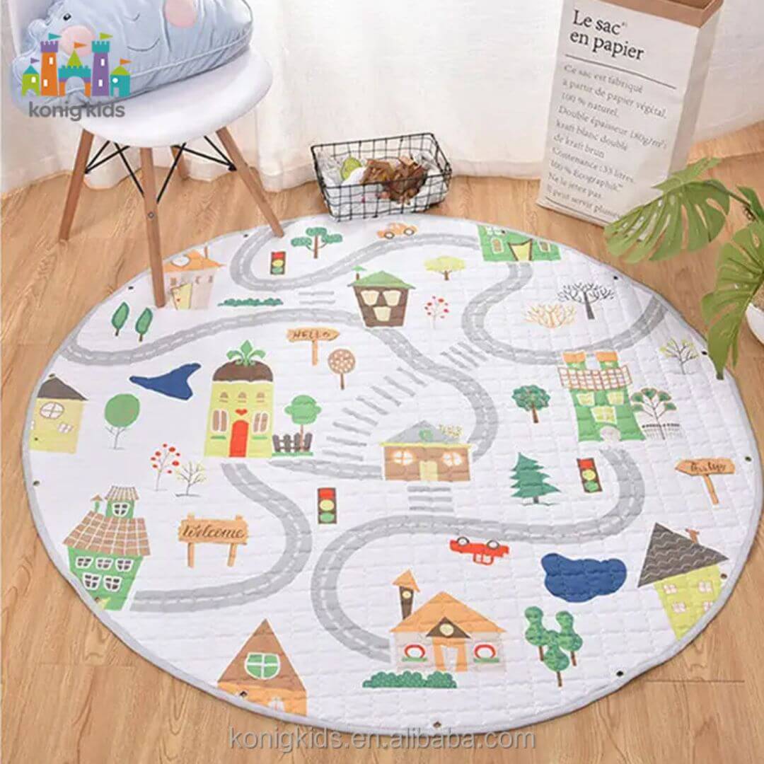 Tapis-de-jeu-bébé-Le-Labyrinthe-Le-village