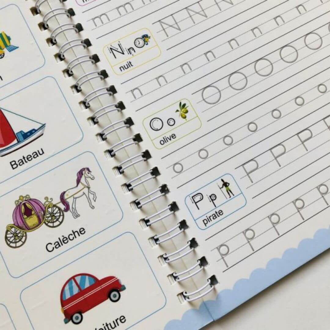 Une page de Lettres du Cahier d'écriture maternelle