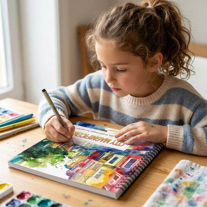 Cahier de coloriage inversé | Le Contour Magique™ – pour fille