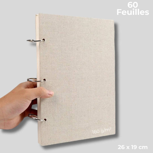 Le Carnet de croquis avec couverture en Lin