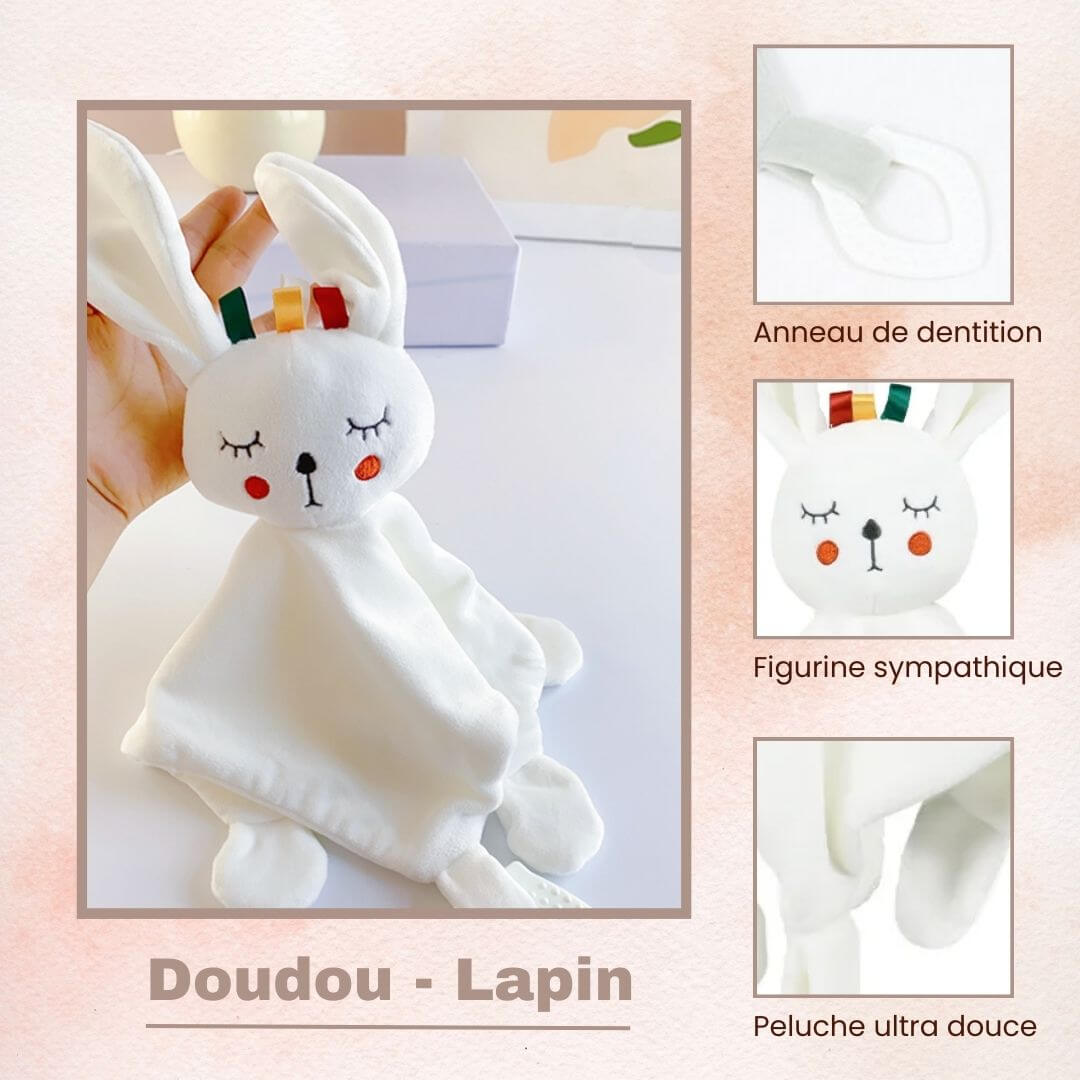 Caractéristiques du Doudou bébé fille — lion en hochet
