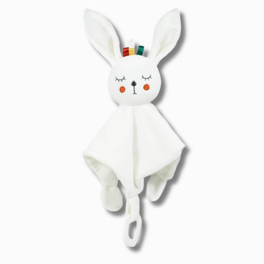 Doudou bébé fille — lion en hochet