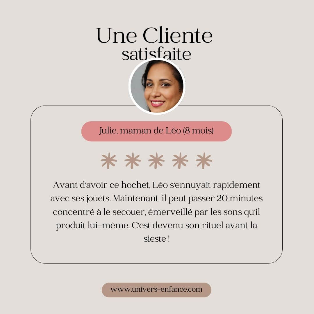 Avis de Julie sur Grelots, le hochet en bois