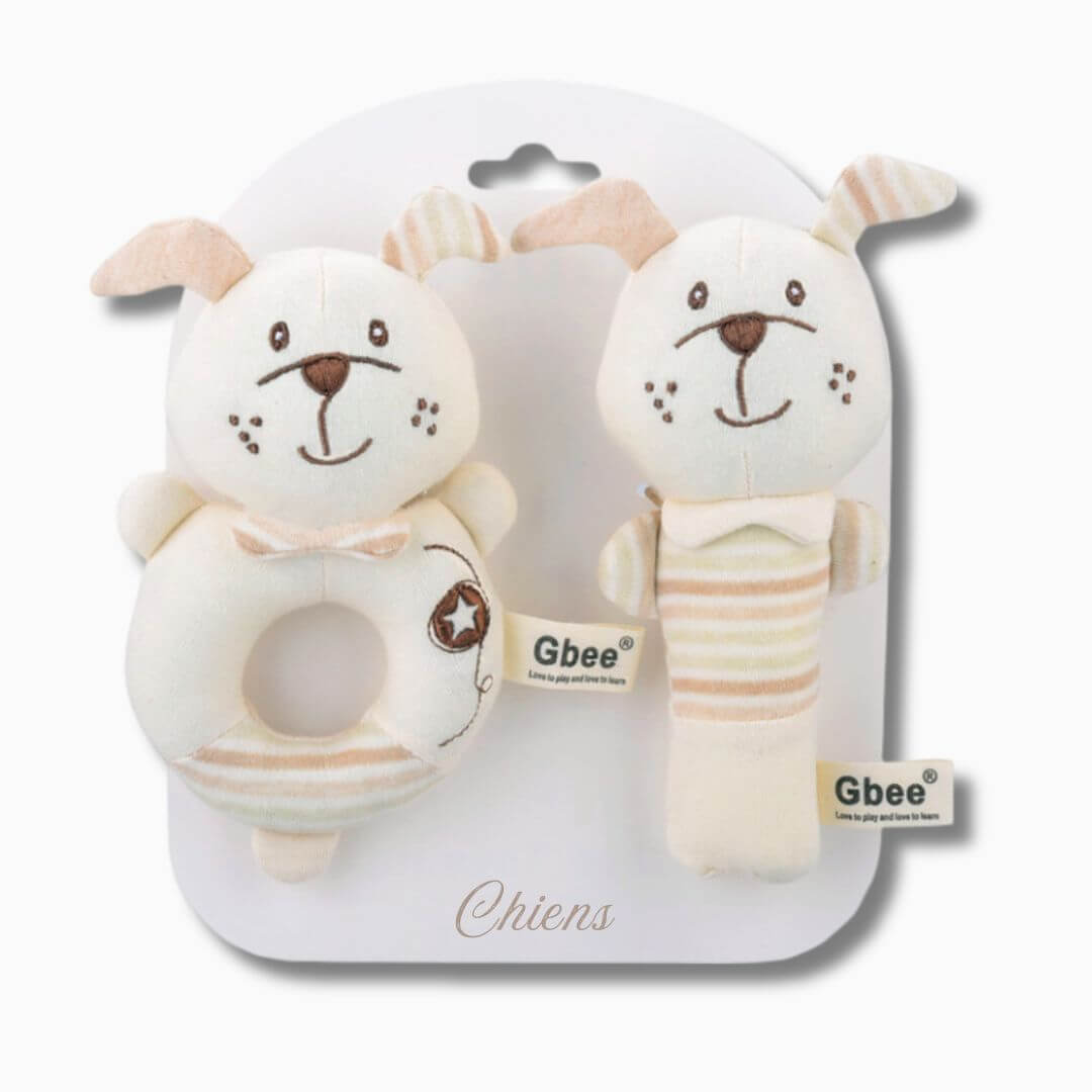 Hochet bébé 3 mois Chien