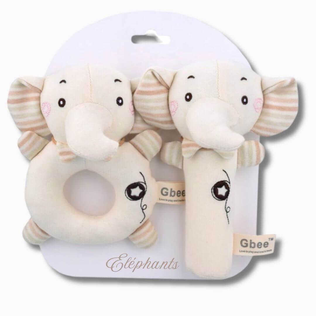 Hochet bébé 3 mois éléphant