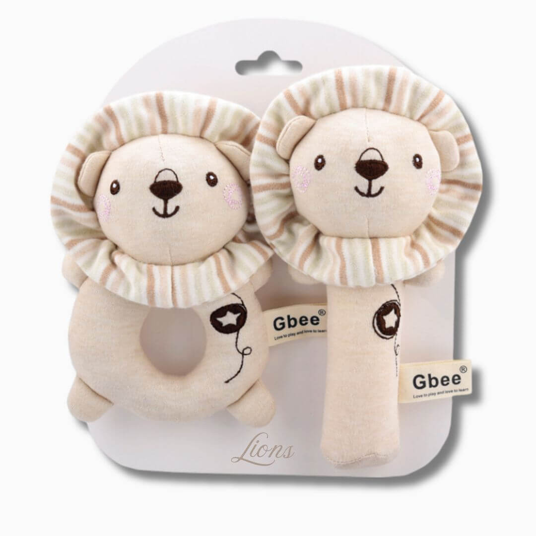 Hochet bébé 3 mois lions