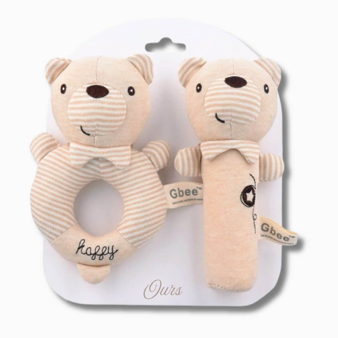 Hochet bébé 3 mois ours
