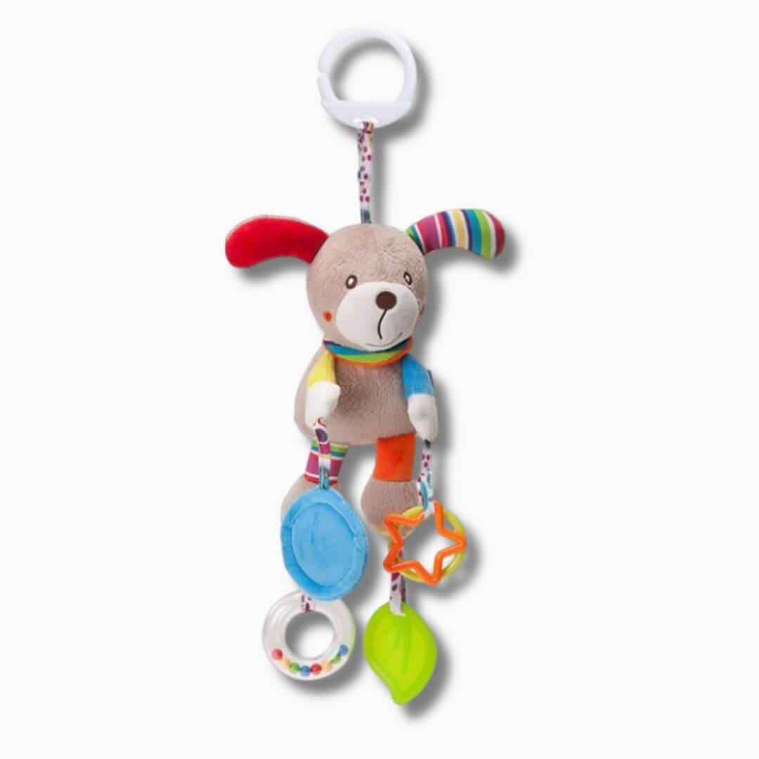 Hochet bebe à accrocher Chien