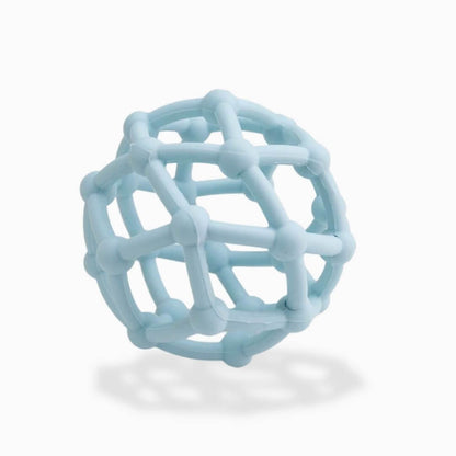 Hochet pour bebe – maille en silicone bleu