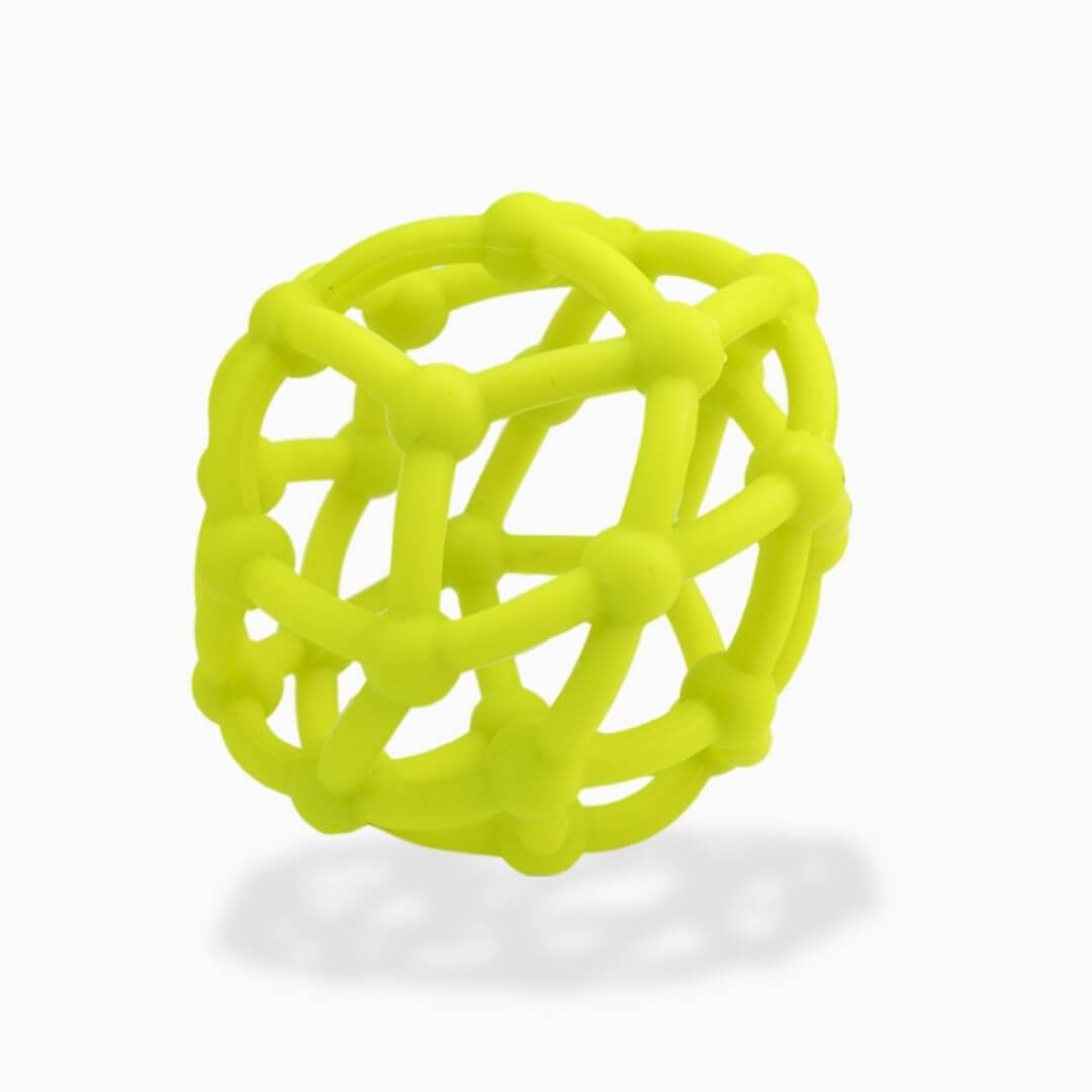 Hochet pour bebe – maille en silicone vert