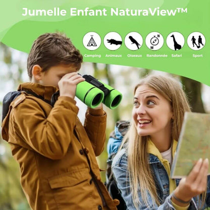 Jumelle Enfant NaturaView™ | Optique BAK4 4x30, Légère & Résistante, 4 Couleurs Vives au Choix | univers-enfance.com