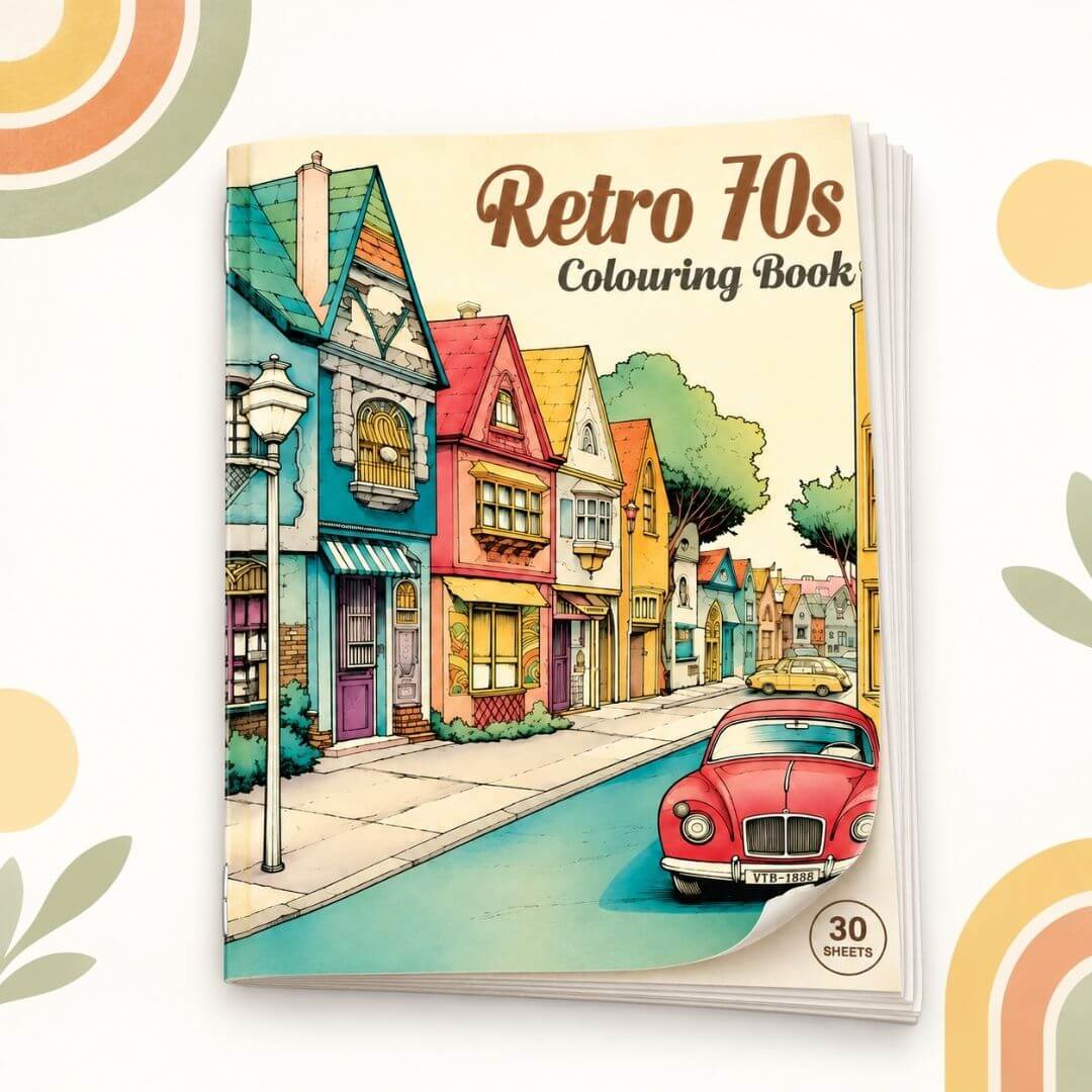 Livre de coloriage | Le Retro 70s™ – univers-enfance.com