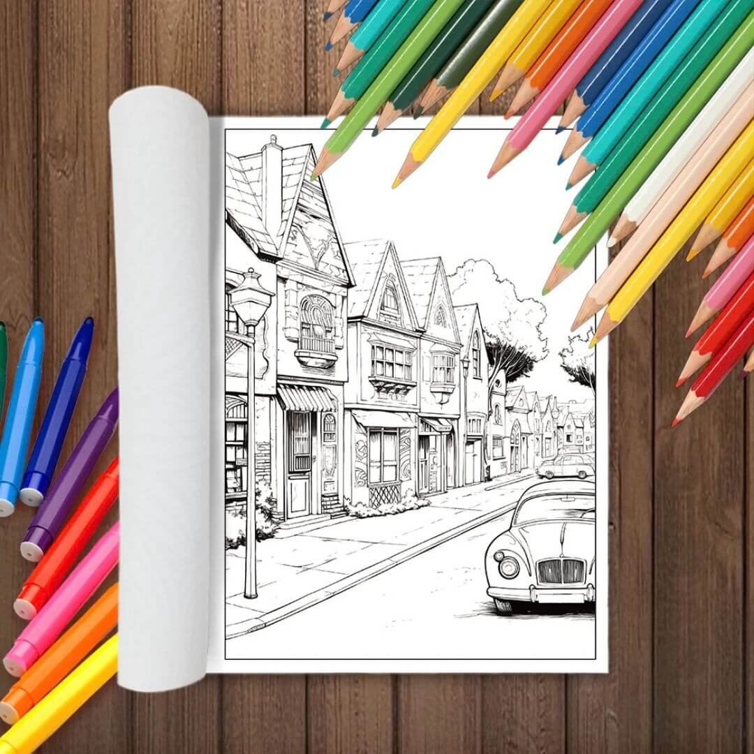 Une scène du Livre de coloriage | Le Retro 70s™