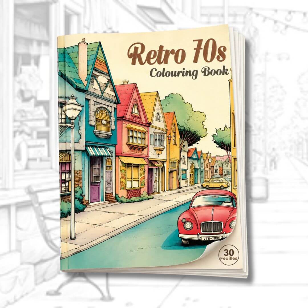 Livre de coloriage | Le Retro 70s™ – Chez univers-enfance.com