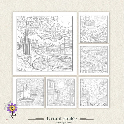 Livre de coloriage  | Le Van Gogh™ – Cahier Enfant