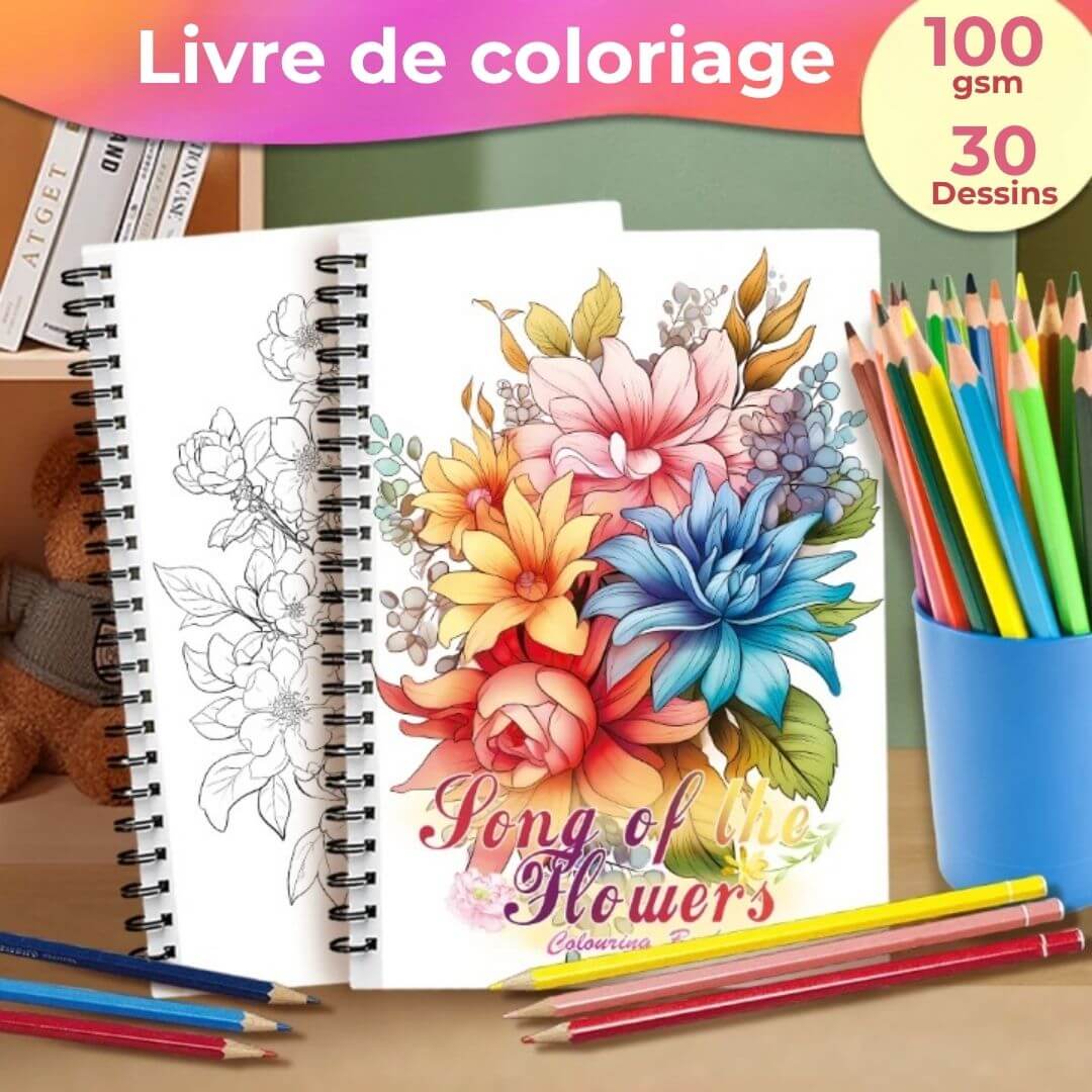 Livre de coloriage | Les Flowers™