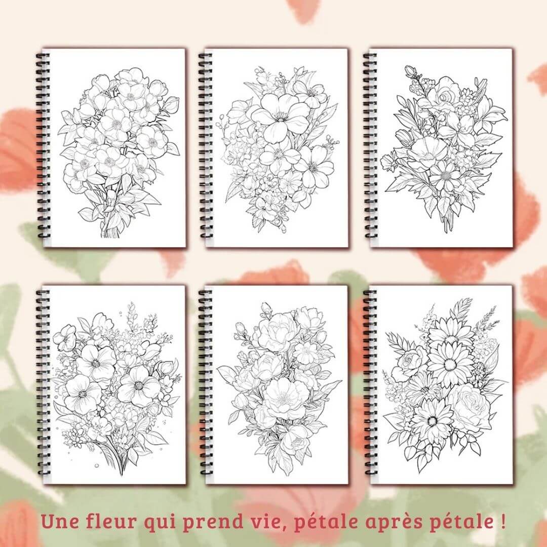 Livre de coloriage | Les Flowers™